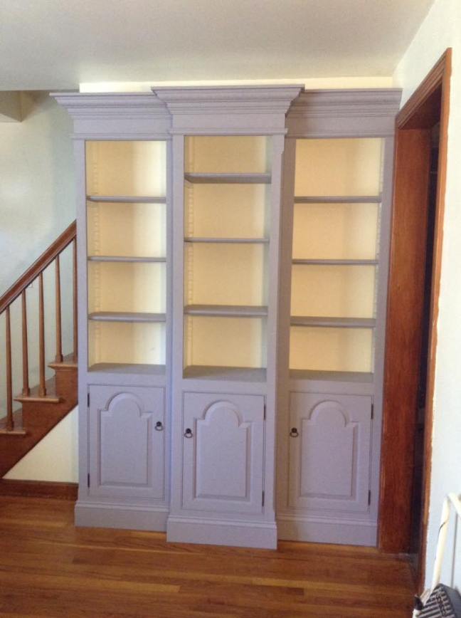 built in bookcase